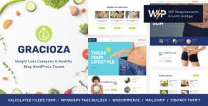 Download Gracioza | Weight Loss Company & Healthy Blog WordPress Theme