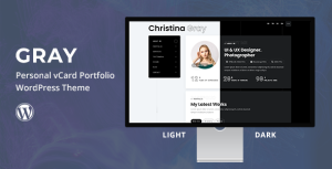 Gray - Personal Portfolio WordPress Theme