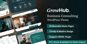 Download GrowHub - Business Consulting WordPress Theme