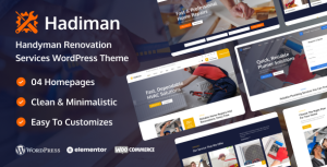 Download Hadiman - Handyman Renovation Services WordPress Theme GPL WordPress Plugin