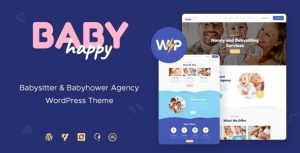 Download Happy Baby | Nanny & Babysitting Services Children WordPress Theme