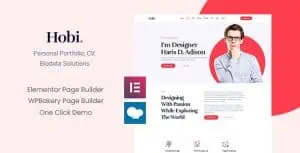 Download Hobi - Personal Portfolio WordPress Theme