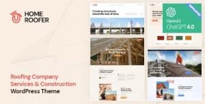 Download HomeRoofer | Roofing Company Services & Construction WordPress Theme