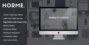 Download Horme - Clean One Page WordPress Theme