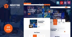 Industing - Factory & Business WordPress Theme