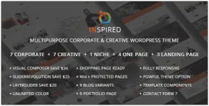 Download Inspired - Multipurpose Corporate and Creative Bootstrap WordPress Theme