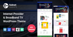 Download Internet Provider Broadband TV WordPress Theme | Internet Service - Subnet