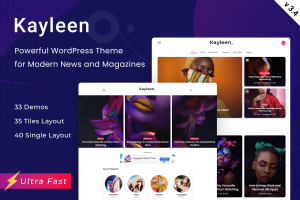 Download Kayleen | Blog & Magazine WordPress Theme GPL WordPress Plugin