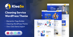 Kleaso - Cleaning Services WordPress Theme