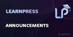 Download LearnPress Announcements AddOn