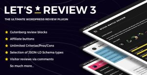 Download Let's Review WordPress Plugin With Affiliate Options