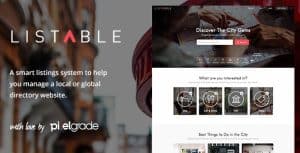 Download LISTABLE - A Friendly Directory WordPress Theme