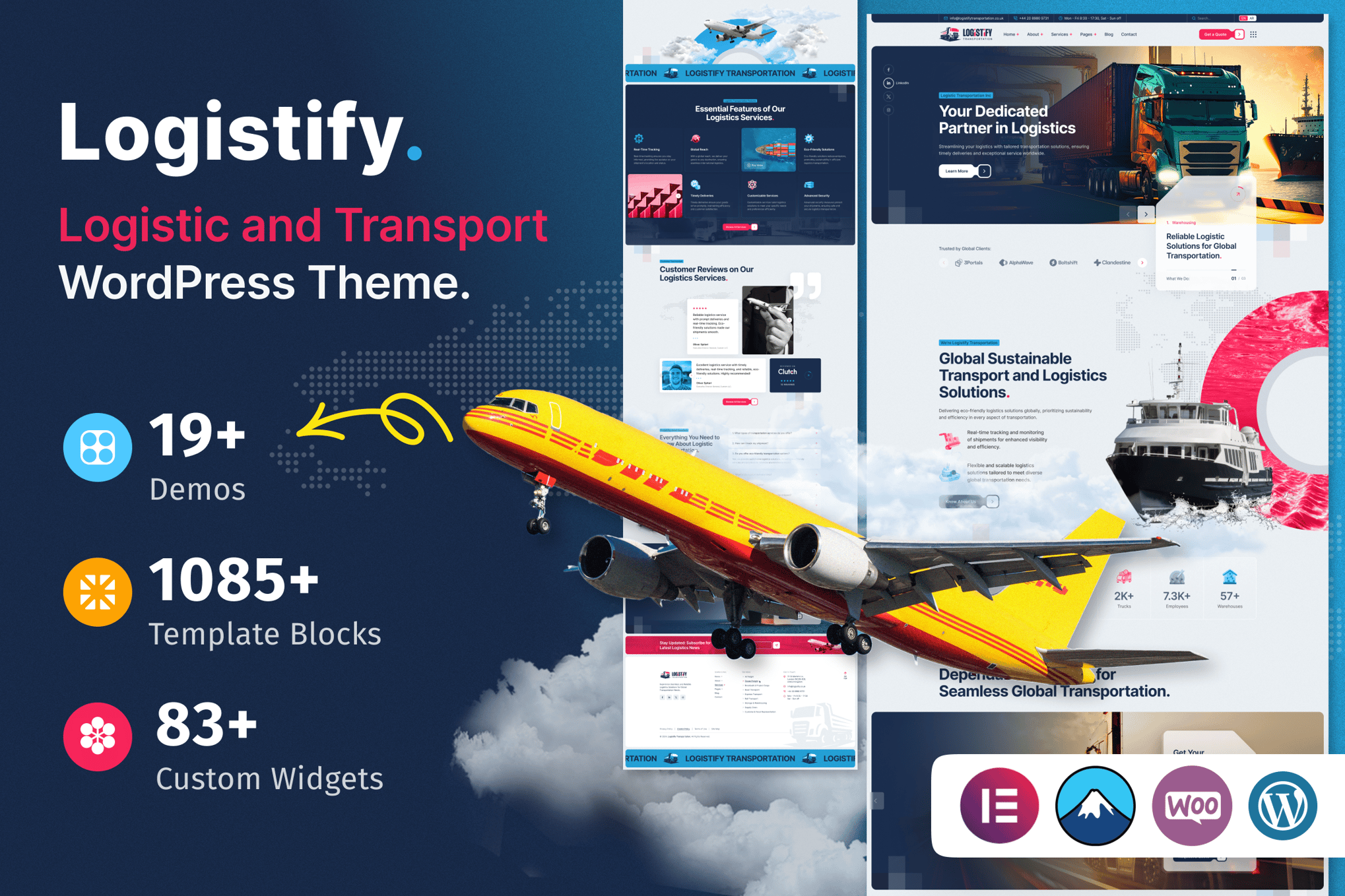Download Logistify - Transportation & Logistics WordPress GPL WordPress Plugin