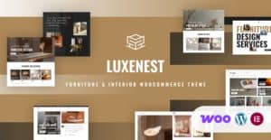 Download LuxeNest - Furniture & Interior WooCommerce WordPress GPL WordPress Plugin