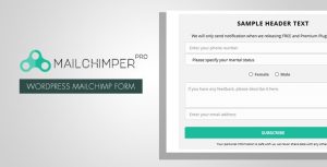 Download MailChimper PRO - WordPress MailChimp Signup Form