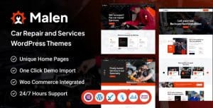 Download Malen - Car Service & Repair WordPress Theme