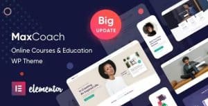 Download MaxCoach - Online Courses & Education Elementor WP Theme