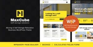 Download MaxCube | Moving & Self Storage Relocation Business WordPress Theme