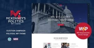 Download MCKinney's Politics | Elections Campaign & Social Activism WordPress Theme