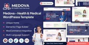 Download Medova – Health & Medical WordPress Theme