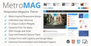 Download Metro Magazine Responsive WordPress Theme