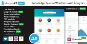 Download MinervaKB Knowledge Base with Analytics - GPL WordPress Plugin