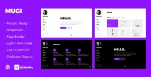 Download Mugi - Personal Portfolio & Resume WordPress Theme