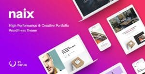 Download Naix - Creative & High Performance Portfolio WordPress Theme