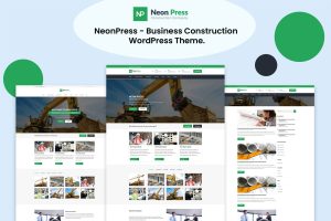 Download NeonPress - Business Construction WordPress Theme GPL WordPress Plugin