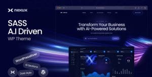 Download Nexux - AI Saas Landing Page WordPress Theme GPL WordPress Plugin