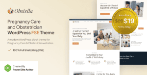 Download Obstella – Pregnancy Care & Obstetrician FSE WordPress Theme
