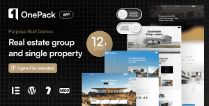 Download OnePack - Real Estate & Property Construction WP GPL WordPress Plugin
