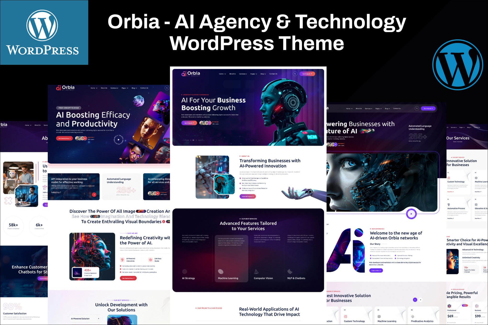 Download Orbia - AI Agency & Technology WordPress Theme GPL WordPress Plugin