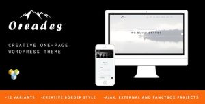 Download Oreades - Creative One-Page WordPress Theme