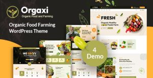 Download Orgaxi - Organic food and fram WordPress Theme GPL WordPress Plugin