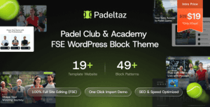 Download Padeltaz – Padel Club and Sports Academy FSE WordPress Block Theme GPL WordPress Plugin
