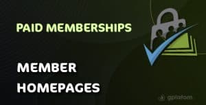 Download Paid Memberships Pro - Member Homepages