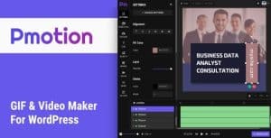 Download Pmotion - Animated GIF & Video Maker For WordPress GPL WordPress Plugin