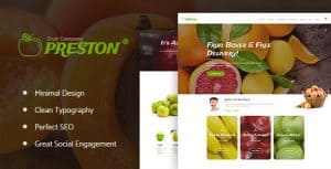 Download Preston | Fruit Company & Organic Farming WordPress Theme