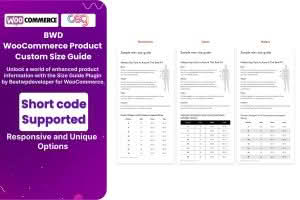 Download Product Custom Size Guide For WooCommerce GPL WordPress Plugin