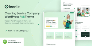 Download Qleenie – Cleaning Service Company FSE WordPress Theme