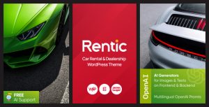 Rentic - Car Rental & Dealership WordPress Theme
