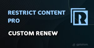 Download Restrict Content Pro - Custom Renew