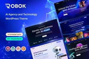 Download Robok - AI Agency & Technology WordPress Theme GPL WordPress Plugin