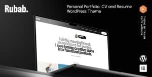 Download Rubab - Personal Portfolio WordPress Theme