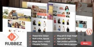 Download Rubbez- WooCommerce & Corporate WordPress Theme