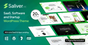 Download Saliver - SaaS & Software Startup Tech WordPress Theme