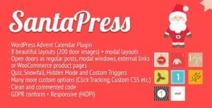 Download SantaPress - Advent Calendar Plugin & Quiz - GPL WordPress Plugin