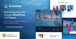 Schwimm – Swimming School & Course FSE WordPress Theme