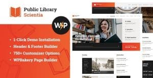 Download Scientia | Public Library & Book Store Education WordPress Theme